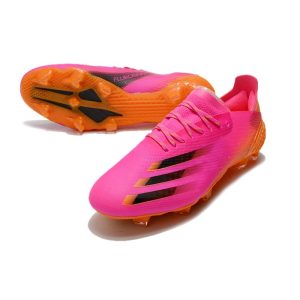 Kopačky Pánské Adidas X Ghosted.1 FG Superspectral – Pink Černá oranžový